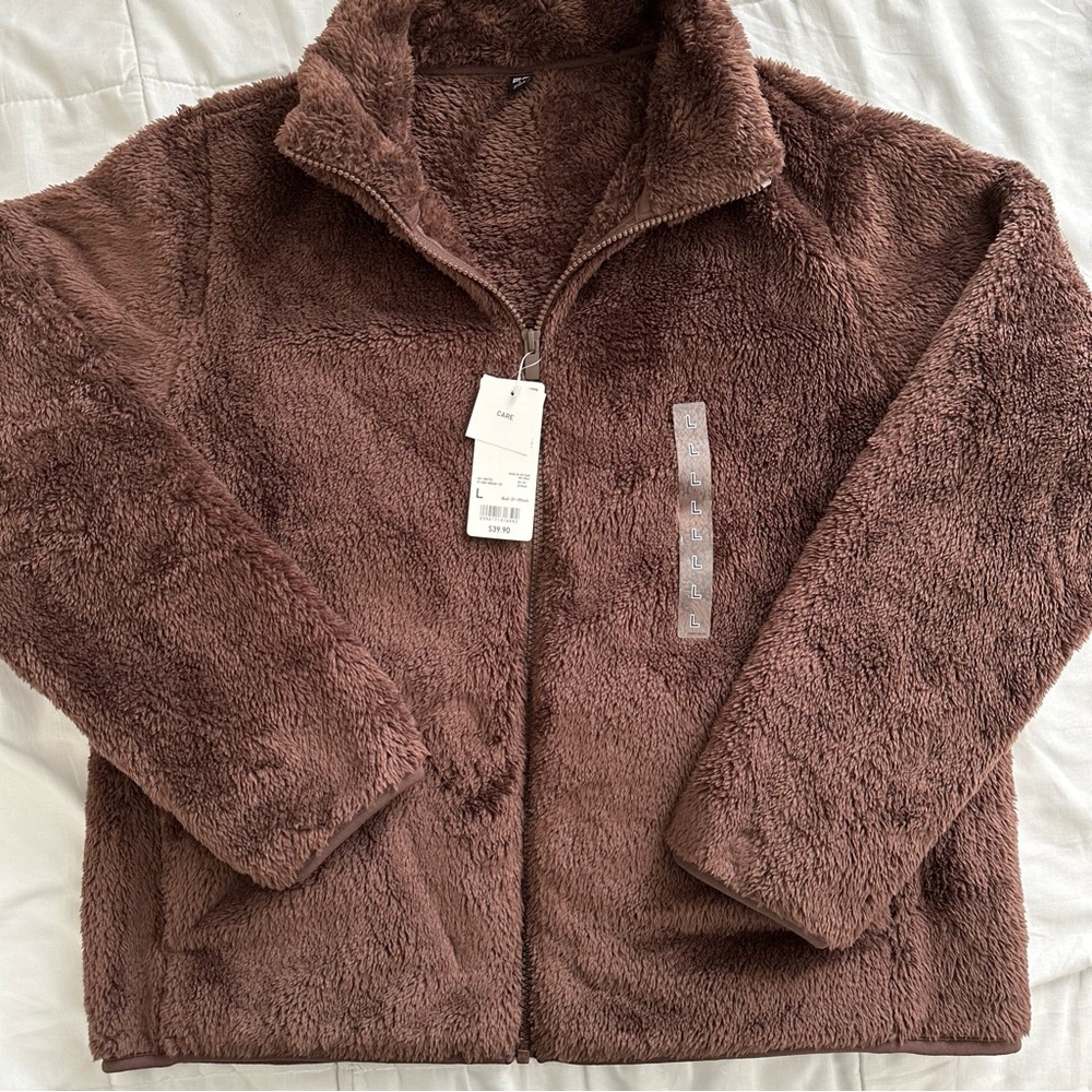 Fluffy Yarn Fleece Full-Zip Uniqlo Jacket